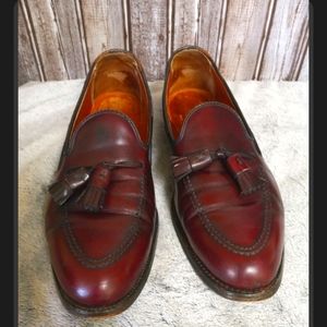 Allen Edmonds Burgundy Mock Toe Tassle Loafer size 11.5